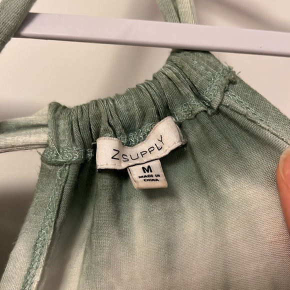 Z Supply Tie Dye Halter-neck Swing Dress - Picture 5 of 5
